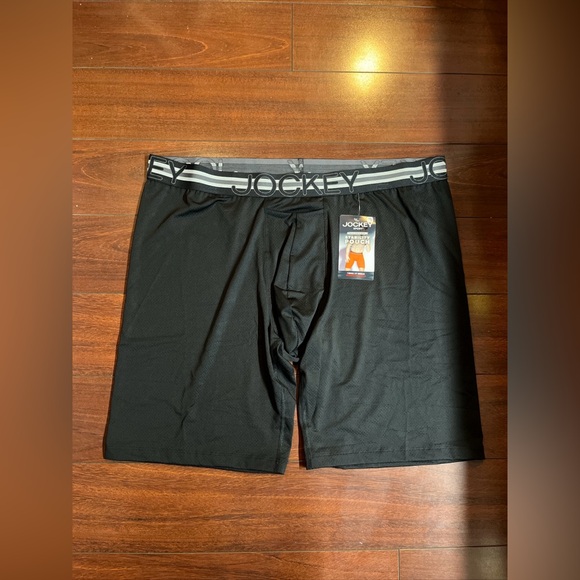 3 Jockey Breathable Mesh Quad Short Brief XXL Black 11” Inseam Stability Pouch - Picture 2 of 11